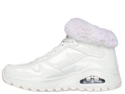 Skechers 168126 WHT sikkes női bokacipő